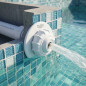 Multiflow-Einlaufdüse für Betonbecken zum Aufkleben Ø50 mm PN10 | Weiß | Wasserrücklaufdüse für Schwimmbecken