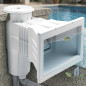 Skimmer 15 liters white concrete pool