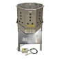 Depenadeira Automática de Aço Inoxidável para Aves | PRISMA 155 | 100 Frangos/Hora | 54x54x95 cm | Depenadeira Profissional Depenadeira Automática de Aço Inoxidável para Aves | PRISMA 155 | 100 Frangos/Hora | 54x54x95 cm | Depenadeira Profissional