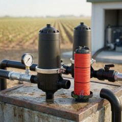 Filtro de Irrigação Agrícola de 2" com Grampos Metálicos. Ideal para sistemas de irrigação profissionais, 30 m³/h.