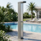  Solar-Pooldusche aus grauem Aluminium mit 30-Liter-Tank