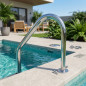 Barra di Supporto da 50 cm per Piscina con Maniglia in Acciaio Inox, Balaustra per Piscina Barra di Supporto da 50 cm per Piscina con Maniglia in Acciaio Inox, Balaustra per Piscina
