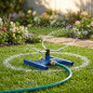 Aluminum circular garden sprinkler, radius 7.5 m, includes base Aluminum circular garden sprinkler, radius 7.5 m, includes base