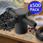 Pacote com 500 adaptadores cruzados de 3 mm com 4 saídas para gotejadores Idrop, ideais para irrigação eficiente