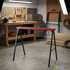 Cavalete de aço inoxidável 99x48x78 cm de alta resistência para trabalhos ao ar livre e oficinas