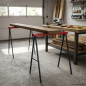 Caballete de Acero Inoxidable 99x48x78 cm | Soporte Resistente para Taller y Exterior