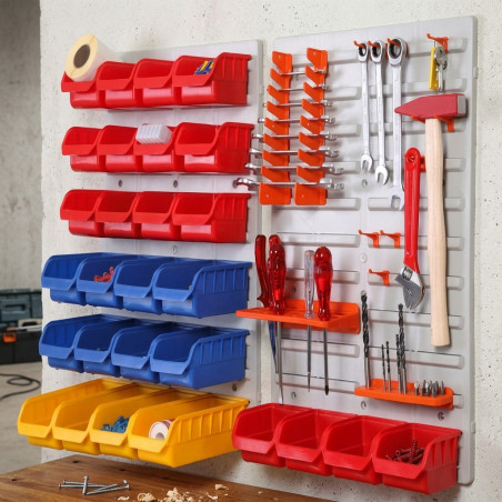 Large Workshop Organizer with 2 Panels, 40x59 cm | Panel for Tools and Accessories