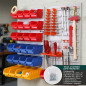 Organizzatore da officina di grandi dimensioni con 2 pannelli, 40x59 cm | Pannello per attrezzi e accessori