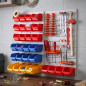 Organizzatore da officina di grandi dimensioni con 2 pannelli, 40x59 cm | Pannello per attrezzi e accessori