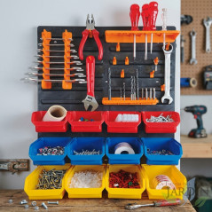 Organizzatore compatto per officina 40x59 cm | Pannello per utensili e piccoli componenti