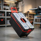 Caixa de ferramentas com rodas 66x30x32 cm | Caixa de armazenamento de grande capacidade | Caixa para transporte de ferramentas