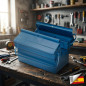 Caja de Herramientas Metálica 3 Compartimentos 40x20x16 cm | Maletín Organizador de Herramientas | Caja Resistente Caja de Herramientas Metálica 3 Compartimentos 40x20x16 cm | Maletín Organizador de Herramientas | Caja Resistente