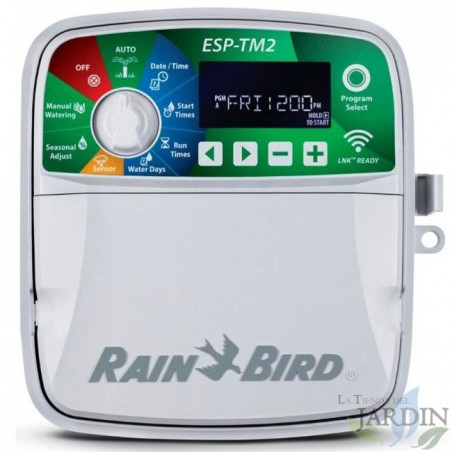 Programador riego Rain Bird ESP-TM2 4 zonas exterior