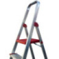 Aluminium-Hausleiter mit 6 breiten Stufen | Klappleiter | Hausleiter | Max. Belastung 150 kg Aluminium-Hausleiter mit 6 breiten Stufen | Klappleiter | Hausleiter | Max. Belastung 150 kg