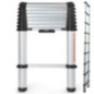 Escalera Telescópica Aluminio 8 Peldaños | Escalera Extensible | Escalera Plegable | Carga max. 150 kg