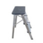 Scala a 3 gradini in alluminio | Sgabello pieghevole | Scala per casa e fai da te | Portata massima 150 kg