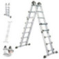5-Step Telescopic Aluminum Multi-Position Ladder | Folding Ladder | Extendable Ladder | Max. Load 150 kg 5-Step Telescopic Aluminum Multi-Position Ladder | Folding Ladder | Extendable Ladder | Max. Load 150 kg