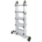 5-Step Telescopic Aluminum Multi-Position Ladder | Folding Ladder | Extendable Ladder | Max. Load 150 kg 5-Step Telescopic Aluminum Multi-Position Ladder | Folding Ladder | Extendable Ladder | Max. Load 150 kg