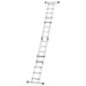Escalera Multiposición Telescópica Aluminio 5 Peldaños | Escalera Plegable | Escalera Extensible | Carga max. 150 kg