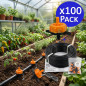 Tuyau d'arrosage goutte à goutte 16 mm 100 mètres + 100 Goutteur à compensation automatique 2 litres par heure Tuyau d'arrosage goutte à goutte 16 mm 100 mètres + 100 Goutteur à compensation automatique 2 litres par heure