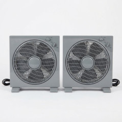 Ventilador Cuadrado de Suelo 12" 40W | Pack 2 Ventiladores