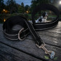Laisse réfléchissante pour chien 150cm noir, pour la protection des animaux Laisse réfléchissante pour chien 150cm noir, pour la protection des animaux