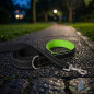 Correa Reflectante para Perros 150 cm Verde | Correa de Paseo para Mascotas | Mayor Visibilidad y Seguridad en Paseos Nocturnos