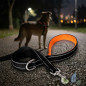Reflective dog leash 150cm orange