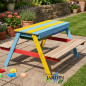 Mesa Picnic Infantil de Madera 89x85x49 cm | Mesa de Jardín para Niños | Mobiliario Infantil para Jardín, Patio y Terraza