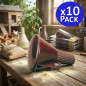 Pacote com 10 sulfatantes de 23x12 cm, ideais para aplicação de enxofre em cultivos.