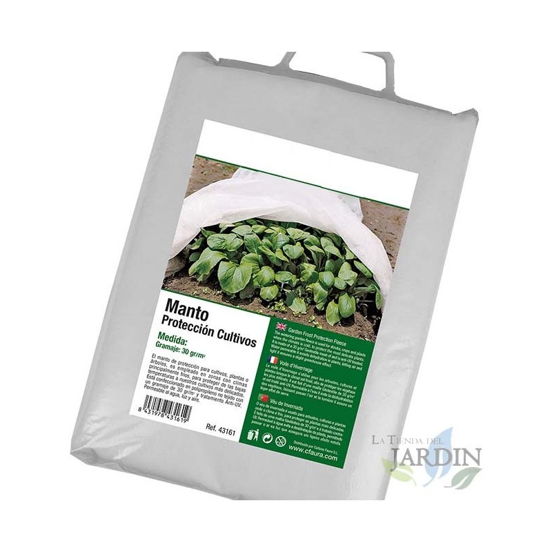 2x5 Meter frostsichere weiße Schutzhülle für Pflanzen 2x5 Meter frostsichere weiße Schutzhülle für Pflanzen