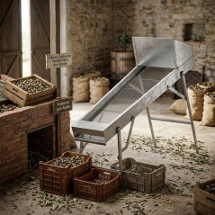 Tamis à olives, Cire à olive 160x50x150 cm
