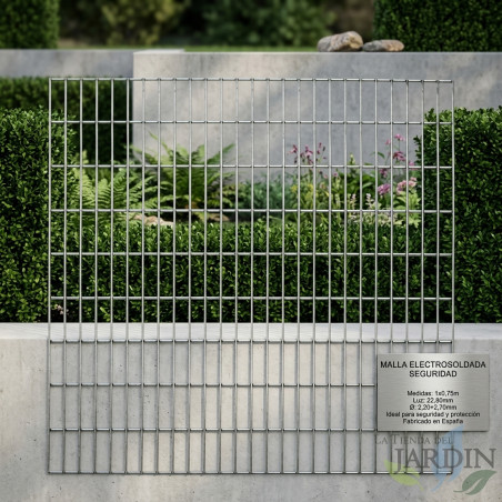 Grillage galvanisé électrosoudé 1 x 0,75 mètre | Pour clôtures et enclos | Maille de 22,80 mm | Grillage de protection pour terr