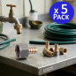 5 Stück 3/8'' Weiblicher Anschluss auf 10 mm, Ideal zum Verbinden von Rohren in Bewässerungs- und Wassersystemen