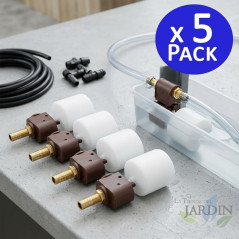 Vertical flat float valve. 