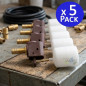 Lot de 5 robinets à flotteur réglables pour réservoirs d'eau | Robinet de remplissage horizontal à profil plat | Flotteur réglab Lot de 5 robinets à flotteur réglables pour réservoirs d'eau | Robinet de remplissage horizontal à profil plat | Flotteur réglab