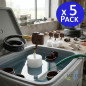 Lot de 5 robinets à flotteur réglables pour réservoirs d'eau | Robinet de remplissage horizontal à profil plat | Flotteur réglab Lot de 5 robinets à flotteur réglables pour réservoirs d'eau | Robinet de remplissage horizontal à profil plat | Flotteur réglab
