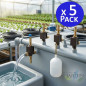 Confezione da 5 valvole a galleggiante verticali a bassa pressione | Valvole di riempimento per serbatoi e cisterne d'acqua | Ga Confezione da 5 valvole a galleggiante verticali a bassa pressione | Valvole di riempimento per serbatoi e cisterne d'acqua | Ga