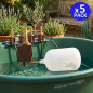 Lot de 5 vannes à flotteur verticales basse pression | Vannes de remplissage pour réservoirs d'eau | Flotteurs