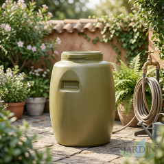 60-Liter-Kunststofffass 30x52x67 cm, ideal zur Aufbewahrung von Wasser und Flüssigkeiten.