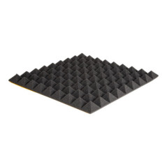 Panneau acoustique en polyuréthane 45 x 45 cm | Feuilles de 1,62 m² | Mousse absorbante acoustique | Panneau auto-adhésif | Isol