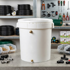 30-Liter-Wasserregulierbehälter, 40 x 40 cm, ideal zur Druckregulierung und Wasserspeicherung