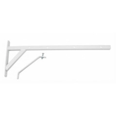 Étendoir à linge mural 55 cm blanc | Étendoir à linge fixe | Séchage du linge | Intérieur et extérieur