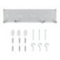 Étendoir à linge mural extensible à 4 barres, 38 cm | Pliable | Intérieur et extérieur | Séchage du linge