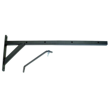 Étendoir à linge mural 55 cm noir | Étendoir à linge fixe | Séchage du linge | Intérieur et extérieur