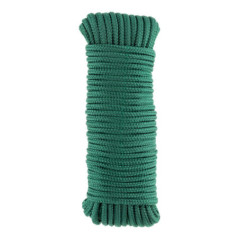 Corda intrecciata in polipropilene da 10 mm, 15 metri, verde | Corda intrecciata per tende da sole interne/esterne