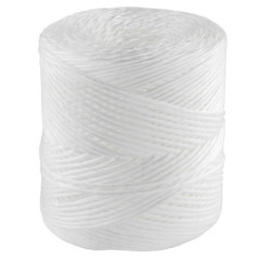 Corda de ráfia branca, 1,7 mm, 420 m | Ideal para embalagens, decoração, jardinagem, fotos, presentes e artesanato.