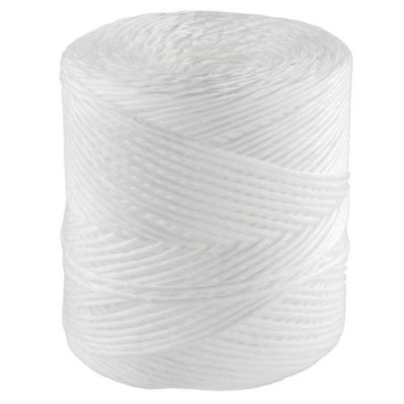 Ficelle de raphia 1,7 mm 420 m blanche | Corde pour emballage, décoration, jardinage, photos, cadeaux, loisirs créatifs