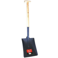 Quadratischer Spaten mit Krückenstiel, 70 cm | Gartenspaten | Gartengerät | Spaten für Erde und Sand