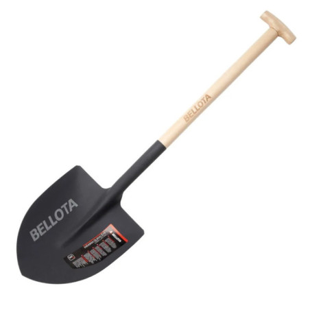 Bellota Pointed Shovel with Crutch Handle | 103x29x13 cm | Shovel for Gardening and Construction